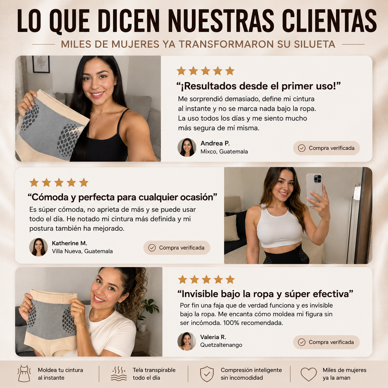 OFERTA ESPECIAL HOY (2x1) - Faja Moldeadora 360° | Cintura al Instante