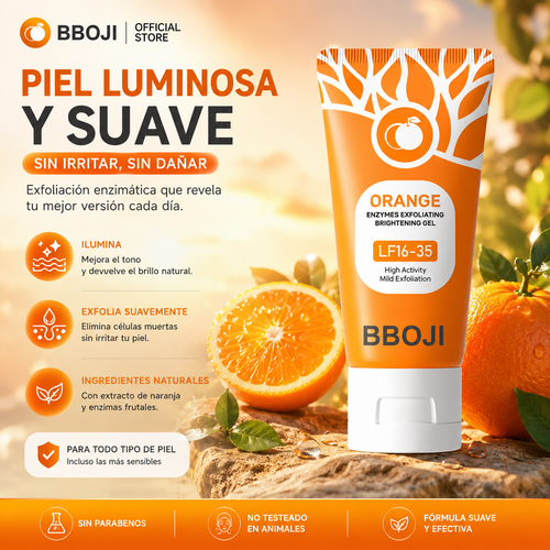 GEL EXFOLIANTE ENZIMÁTICO DE NARANJA