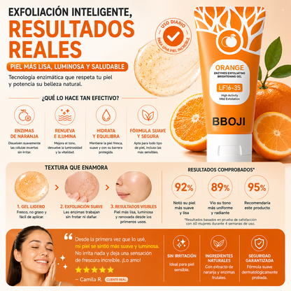 GEL EXFOLIANTE ENZIMÁTICO DE NARANJA