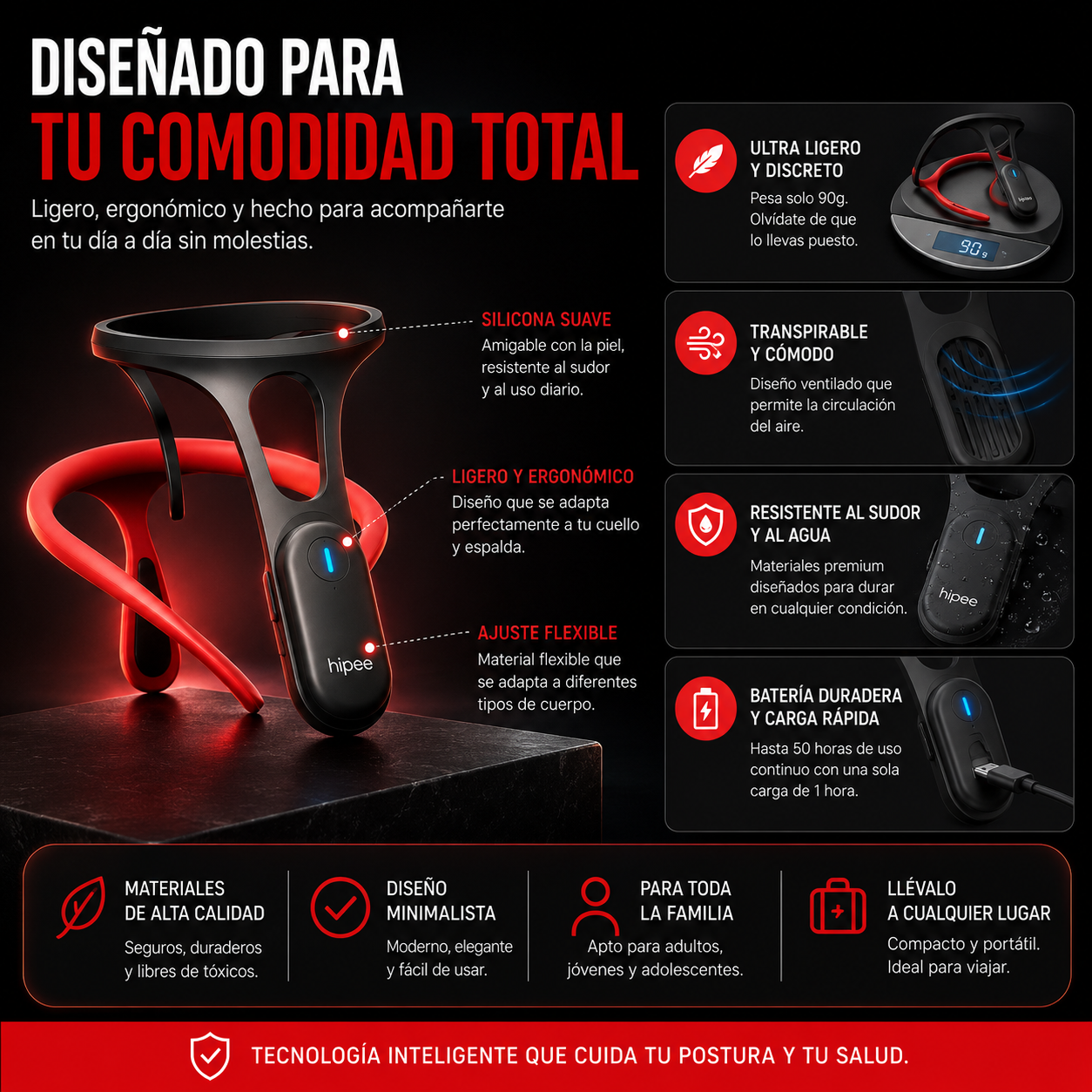 Smart Posture Pro | Corrector De Postura Electrico