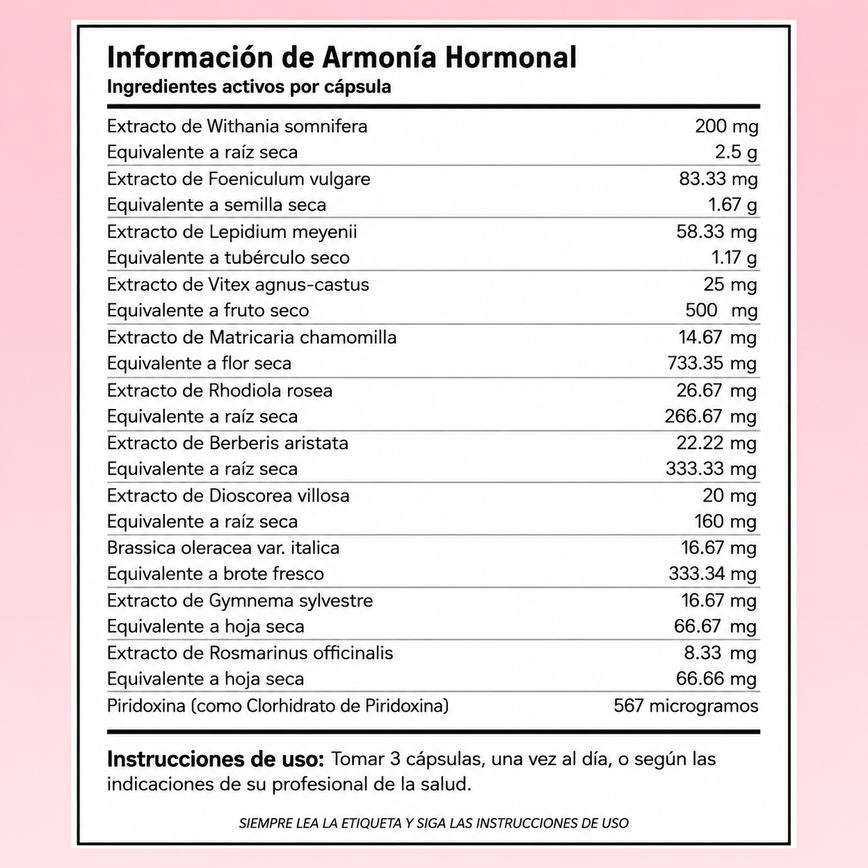 Hormone Harmony ™| Poderoso Suplemento
