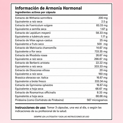 Hormone Harmony ™| Poderoso Suplemento